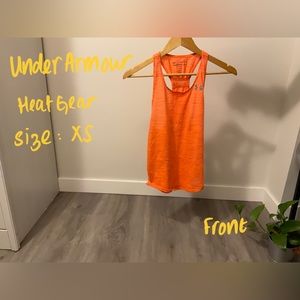 Under Armour Heat Gear Orange Sleeveless Top